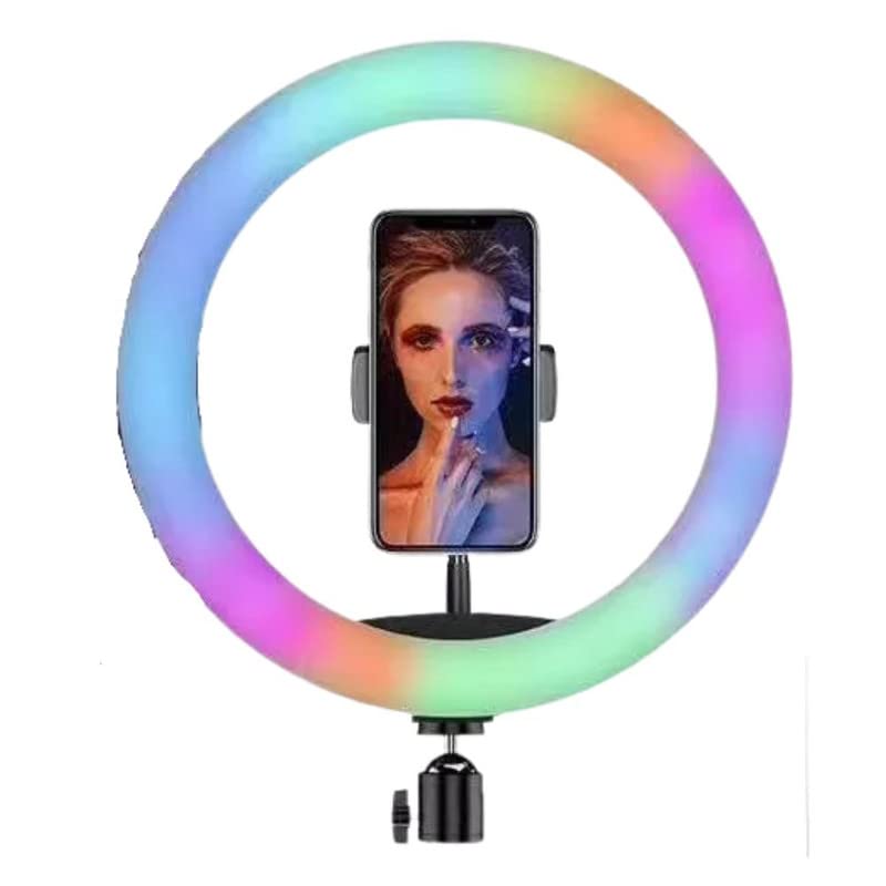 Drumstone RGB LED Selfie Ring Light 26cm Spotlight Fill Light lamp Makeup Ringlight Remote Adjustable Dimmable Ring Light Lamp-image-40