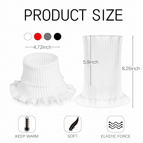 JenPen Winter Fake Turtleneck for Women Dickey Collar Knitted Detachable Half Top Mock High Turtleneck Neck Warm Faux Collar4