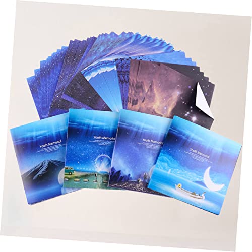 BETOOKY 72 Folhas De Papel Origami Para Papel De Construção Dobra Papéis De Origami Folhas De Artesa