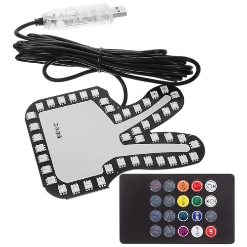 ABOOFAN Lumière LED Prévention des Collisions Arrière de Doigt pour Voiture Télécommande, Signal D'avertissement en Pvc Pendant la Conduite