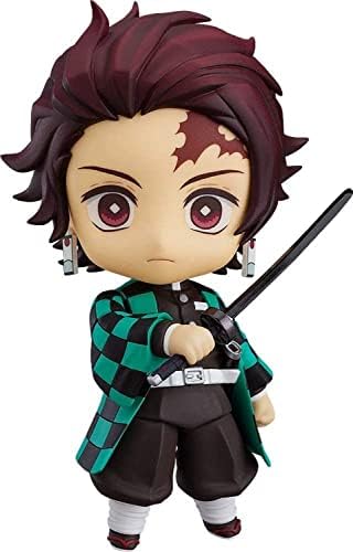 SUWOW Q Version Changeable Face Figure Anime Action Figures Collectible Toy for Demon Slayer Figure (Kamado tanjiro)