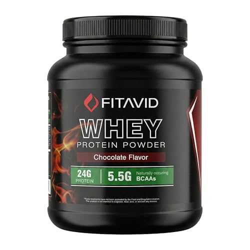 Image of Whey Protein Powder - 24g Protein, 5.5g BCAAs, Whey Isolate Blend, Low Sugar Protein Powder for Muscle Recovery & Lean Muscle, Post Workout Protein, 2 lb, 30 Servings (Chocolate)