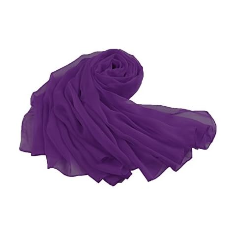 Étole Flora Mousseline Violet Cover