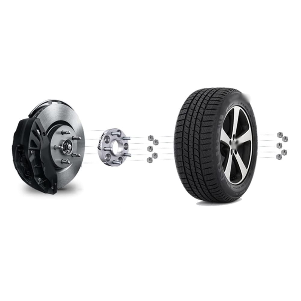 Joints Moyeu Roue Élargis 2 Pièces/Ensemble Adaptateur D'entretoise De Roue De Voiture PCD 4x100 Alésage Central 67MM M12x1.5 Entretoises De Roue Hubcentric 4 Cosses
