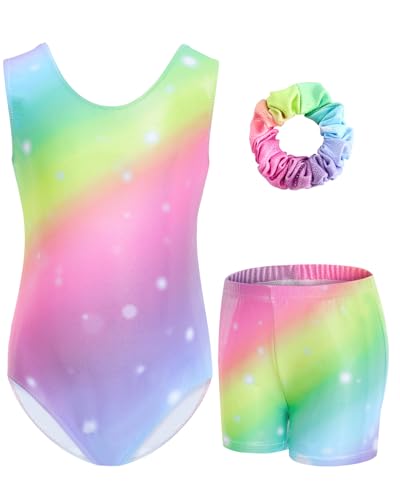 Justaucorps de gymnastique sans manches et maillot de ballet scintillant 8-9 ans