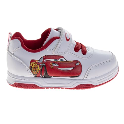 Josmo Kids Cars Shoes Boys Lightning McQueen Sneakers - Lightweight Breathable Athletic Shoe (Size 7-10 Toddler / 11-12 Little Kid)2