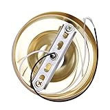 Keenso E26/E27 Vintage Industrial CeilingWall Light Base Holder for Easy Installation and Suitable for Stairs, Balconies and Balconies (Gold)