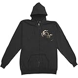 Good Charlotte Men's Mad Zippered Hooded Sweatshirt X-Small Black