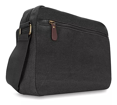 Bolsa de Lona Unissex Keuven de Ombro (Preto)