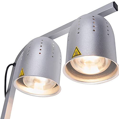 Sybo DL2112-S Commercial Grade Food Heat Lamp Portable Electric Food Warmer 2-Bulb thumb #1