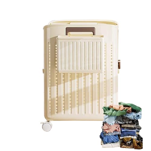 Panier à linge avec roulettes et conteneur pliable gain de place - 2