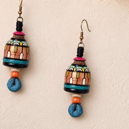 Image of Handcrafted Bohemian & Ethnic Earrings Collection for Women - Artistic, Nature-Inspired Statement Designs in Studs, Drops & Chandeliers