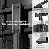 Universal Swivel TV Stand/Base Table Top TV Stand 32 to 65 inch TVs 80 Degree Swivel, 4 Level Height Adjustable, Heavy Duty Tempered Glass Base, Holds up to 88lbs Screens, HT04B-002