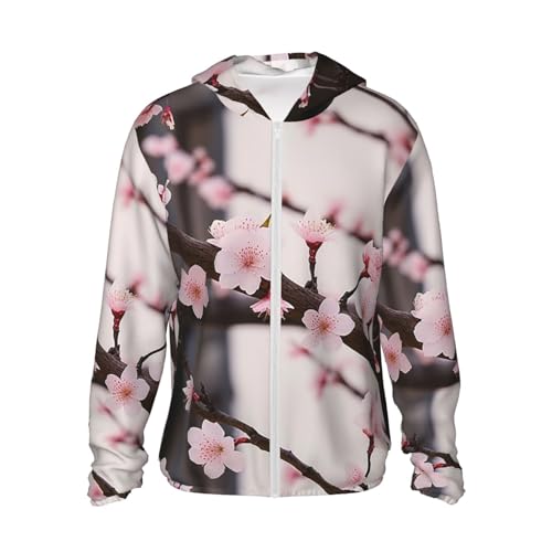 Sweat à capuche avec fermeture éclair intégrale UPF 50+ manches longues