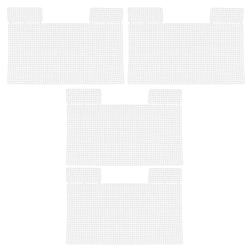 CORHAD 4pcs DIY Plastic Mesh Sheets Weave Bag DIY Kit Mesh Sheets for Craft Bag Material Kit