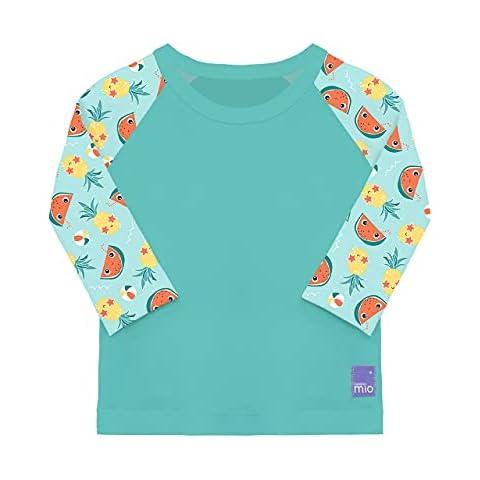 Bambino Mio, Swim Rash Top, Long Sleeved Sun Protection UPF40+, Tropical, Large (1-2 Years) Cover