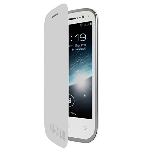 Wiko Etui folio pour Wiko Cink 1 et 2 Blanc