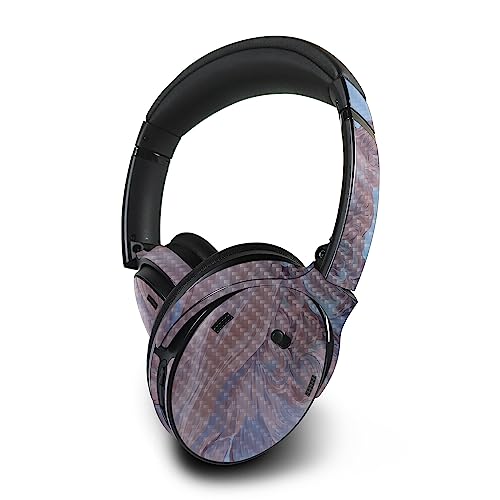 Image of MightySkins Carbon Fiber Skin Compatible with Bose QuietComfort 45 Headphones - Monsoon | Protective, Durable Textured Carbon Fiber Finish | Easy to Apply, Remove, and Change Styles | Made in The USA