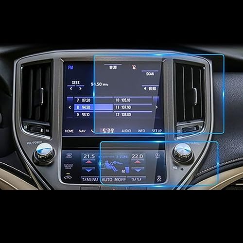 Film écran Toyota Crown 2015-2018 : verre trempé HD et baguette de finition pour intérieur