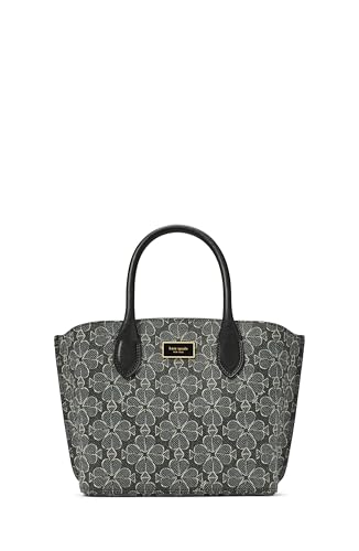 kate spade new york Suite Crossgrain Leather Crossbody Tote Bag, Black Multi, One Size