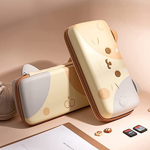Geekshare Estojo De Transporte De Orelhas De Gato Compatível Com Nintendo Switch/Switch Oled - Estoj