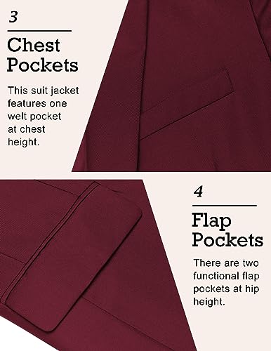 Image of COOFANDY Mens Sport Coat Casual Blazer One Button Business Suit Jacket