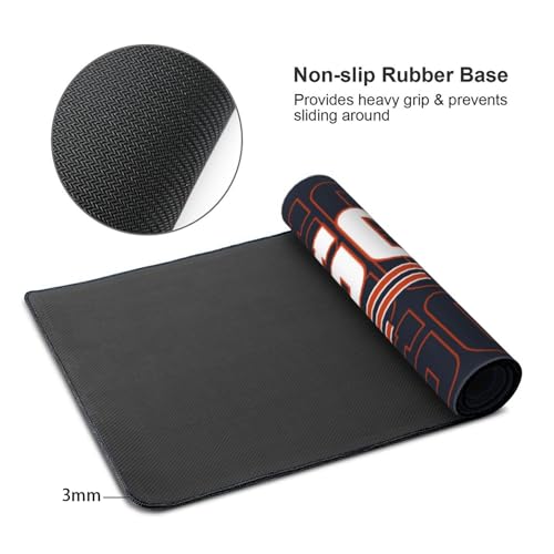Image of ANTKING Chicago Mouse Pad Custom Name and Number Desk Pad for Men Women Youth Gifts