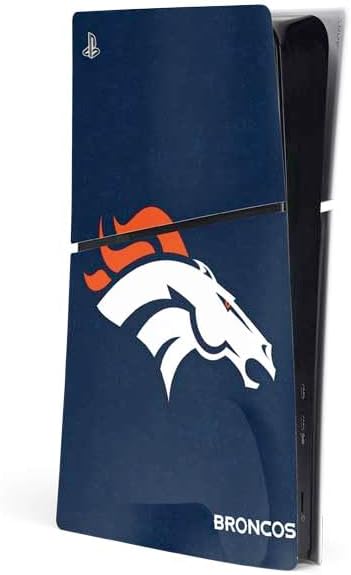 Skinit Decal Gaming Skin Compatible with PS5 Slim Digital Edition Console - Officially Licensed NFL Denver Broncos Orange Performance Series Design