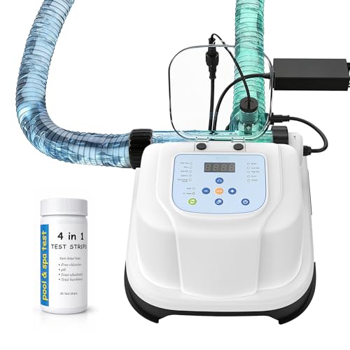Salt Chlorine Generator - for Above Ground Pools up to 10,000 Gallons, Intelligent Saltwater Pool System with Auto Chlorine Calculation, Salt Level Detection & Smart Salt Addition Guidance