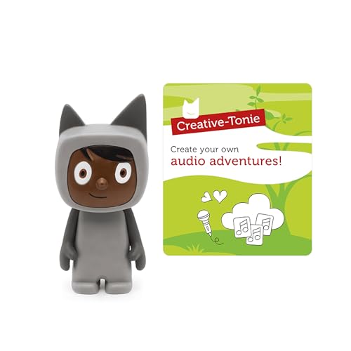 Tonies Creative Audio Character - Record and Upload up to 90 Minutes of Your Own Stories and Songs - Gray/Dark