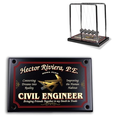 Newton's Cradle Pendulum Desk Decor for Civil Engineers
