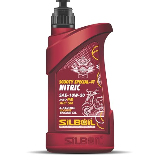 Image of SCOOTY SPECIAL 4T- NITRIC 10W-30 (API: SM) (JASO: MB) High Performance Synthetic Blend Engine Oil (800 ml, Pack of 1)