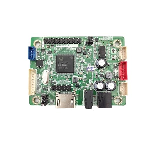 Genérico Placa controladora RTD2513V1.0 con Entrada HDMI a Salida LVDS, Placa Base sin Controlador, Control Industrial, Pantalla, PC, 10 programas