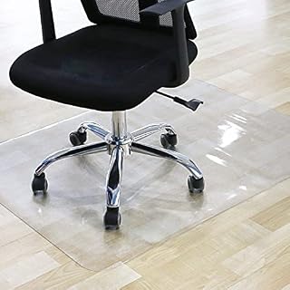 Chair Mat, Transparent PVC Chair Mat, Carpet Floor Protector, Office Home Clear Chair Mat Anti-Slip Waterproof, for Hard Floor, Carpet, 120 x 90 x 0.15 cm
