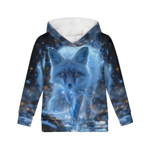 Image of GLUDEAR Teen Boys Girls Novelty Animal Galaxy Hoodies Sweatshirts Pullover