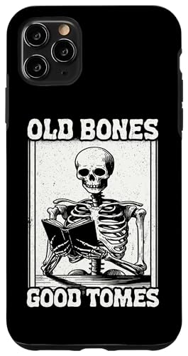 Old Bones Good Tomes Book Lover Bookworm �X�P���g���u�b�N �X�}�z�P�[�X iPhone 11 Pro Max �p