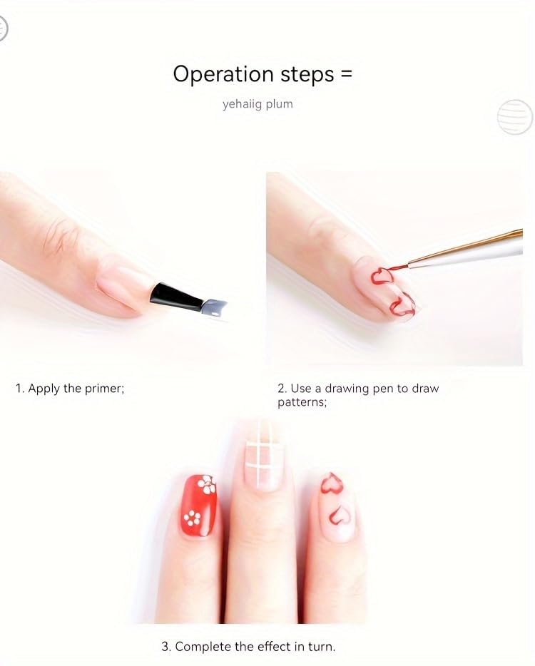 THINDZ COSMETICS 15pcs Acrylic Nail Art Design Painting Tool Pen Polish White Nail Brush Set 4