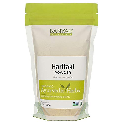 Banyan Botanicals Haritaki Powder - Certified Organic, 1/2 Pound - Terminalia chebula - Detoxification & Rejuvenation*