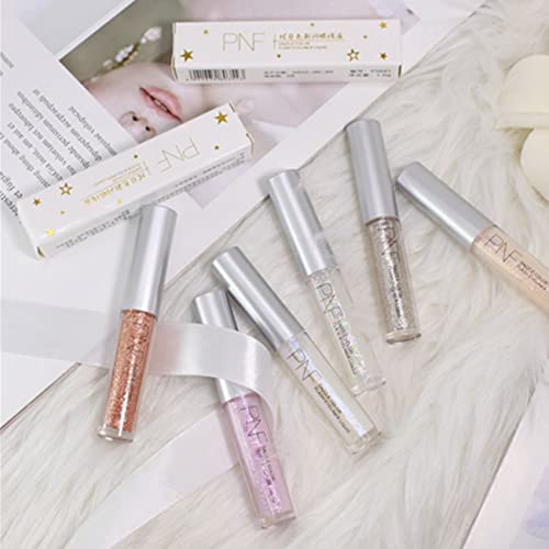 Kwolykim Liquid Glitter Eyeshadow, Long Lasting, Quick Drying, Easy To Apply, Loose Bling Glitter Diamond Pigmented Glue For Eye Crystals Makeup (Sparkling Sunset Beach) #TOP5