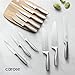CAROTE 12-Piece Knife Set, All-Stainless Steel Knife Block Set, Kitchen Knives with Wooden Block, Razor-Sharp and Ergonomic, Dishwasher Safe