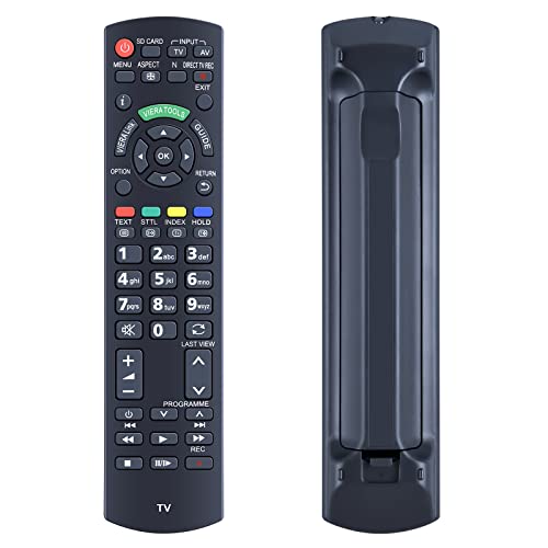 TCNOUMT N2QAYB000487 Remote Control Replacement for Panasonic Viera TV N2QAYB000239 N2QAYB000354 N2QAYB000490 TX-L22X20E TX-L22X20L TX-L24C3B TX-L24C3E TX-P37X20B TX-P37X20E