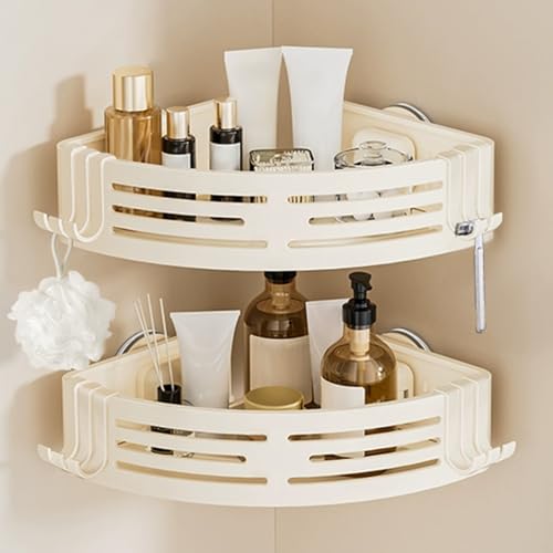Conworld Corner Shower Caddy Suction Cups, Corner Shower Shelf With