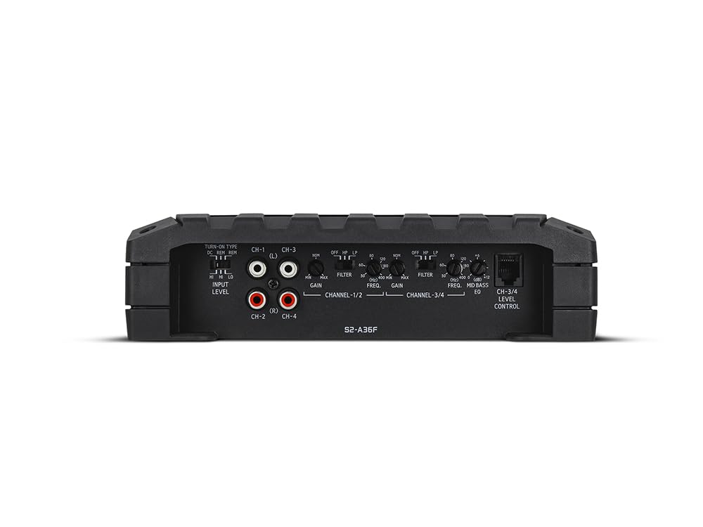 S2-A36F - Amplificatore 4 Canali da Auto Hi-Res Audio 4 x 90 W a 2 Ohm