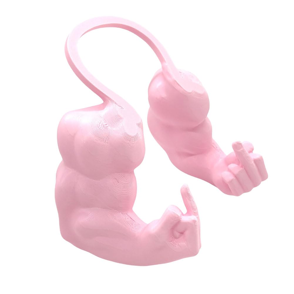 Cat Muscle Arm 3D Printed Neck Arm with Muscle Pet Cosplay Costume (Pink L)
