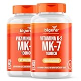Vitamina K2 Mk-7, (Mk7) 100 Mcg, Biogens, Kit 2x 60 cápsulas