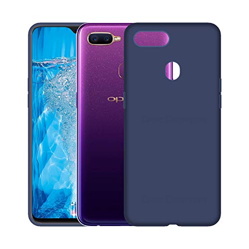 Image of Case Creation Luxurious OG Series for Oppo F9 Case Cover,Anti-Dirty Slim Case Frosted Matte Cute Candy TPU Raised Bezel (Splash of Color) Back Cover for OppoF9 -Navy Blue