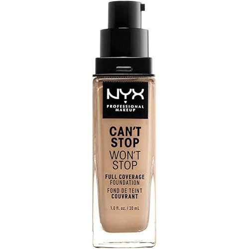 NYX PROFESSIONAL MAKEUP Can't Stop Won't Stop Foundation, 24h Full Coverage Matte Finish - Buff