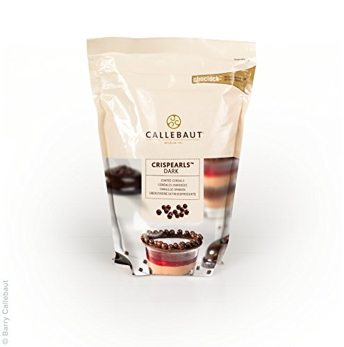 CALLEBAUT Crispearls Dark, Milchschokolade, Dunkel und geröstete Kekse in einer einzigen kleinen Perle, 1 x 800g