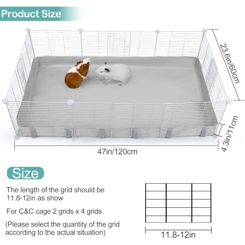 Forro de gaiola para porquinhos-da-índia, forro impermeável para porquinhos-da-índia, roupa de cama