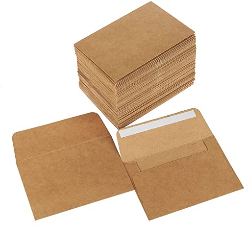 Juvale A1 Kraft Envelopes 3X5 Inches 100 Pack #TOP1
